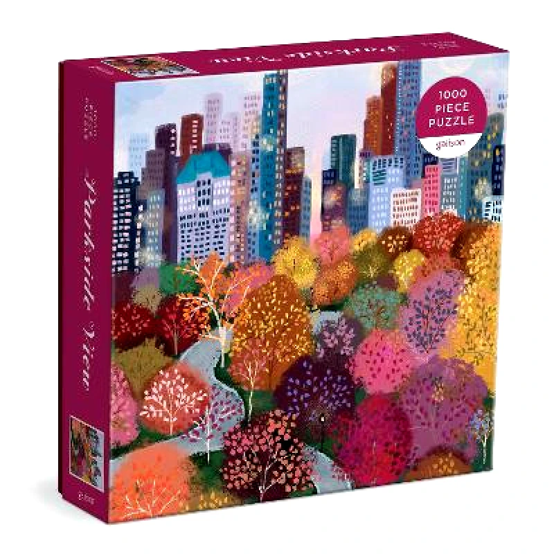 Mudpuppy Press Parkside View 1000 Pc Puzzle In a Square Box Galison Mudpuppy Press