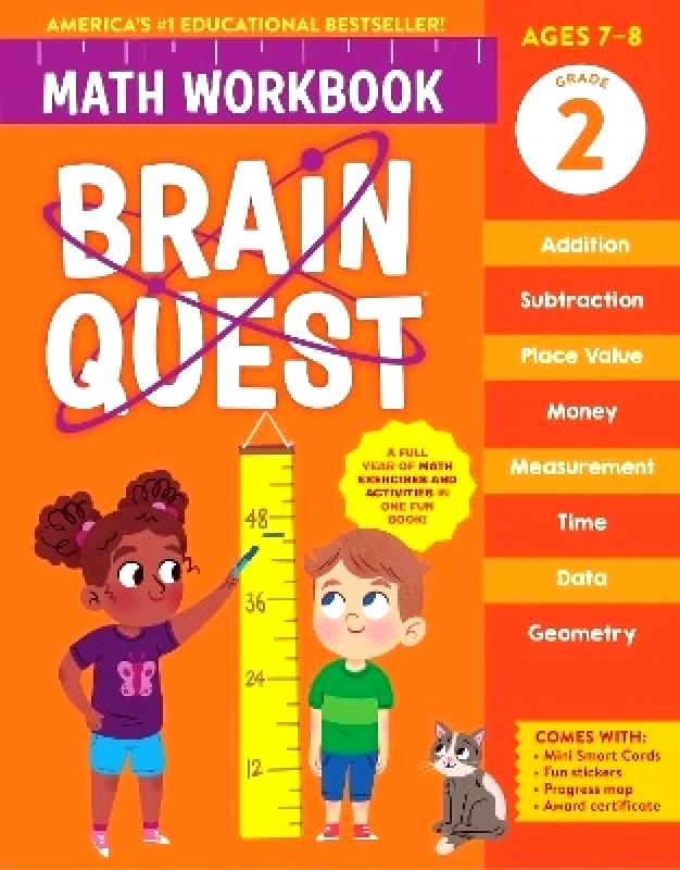 Workman Children's Brain Quest Math Workbook: 2nd Grade Workman Publishing Workman Children's 0813