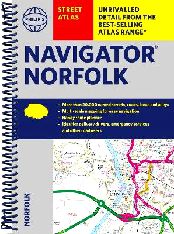 Philip's Philip's Navigator Street Atlas Norfolk Philip's Maps 0227