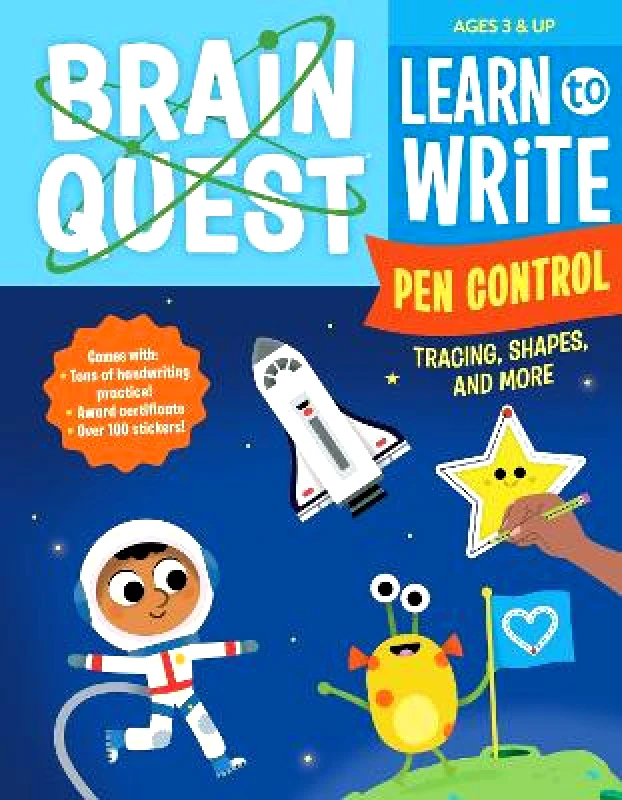 Workman Children's Brain Quest Learn to Write: Pen Control, Tracing, Shapes, and More Workman Publishing Workman Children's 1129