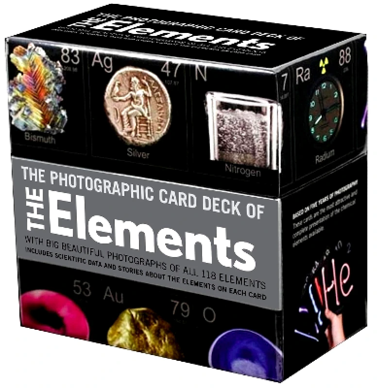 Black Dog & Leventhal Publishers Inc Photographic Card Deck Of The Elements: With Big Beautiful Photographs of All 118 Elements in the Periodic Table Theodore Gray Black Dog & Leventhal Publishers Inc 1120