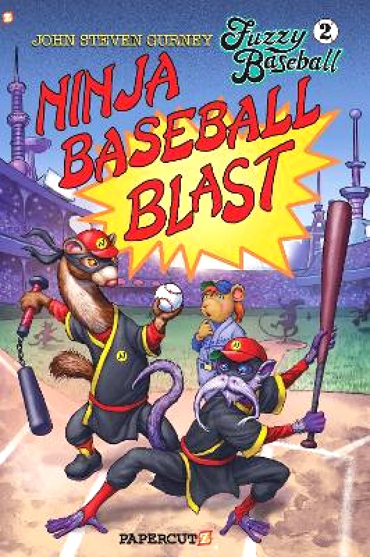 Papercutz Fuzzy Baseball Vol. 2: Ninja Baseball Blast John Steven Gurney Papercutz 0521