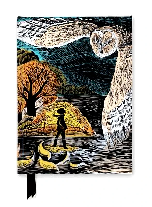 Flame Tree Publishing Angela Harding: October Owl (Foiled Journal) Flame Tree Publishing