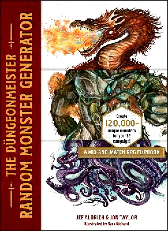 Adams Media Corporation The Düngeonmeister Random Monster Generator: A Mix-and-Match RPG Flipbook Jon Taylor Adams Media Corporation 0718