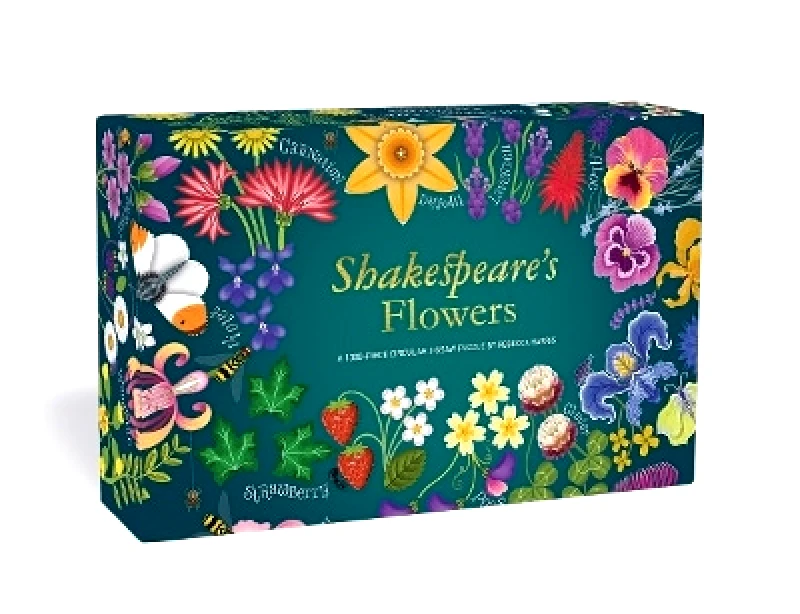 Skittledog Shakespeare’s Flowers: A 1000-Piece Circular Jigsaw Puzzle Rebecca Harris Skittledog 0924
