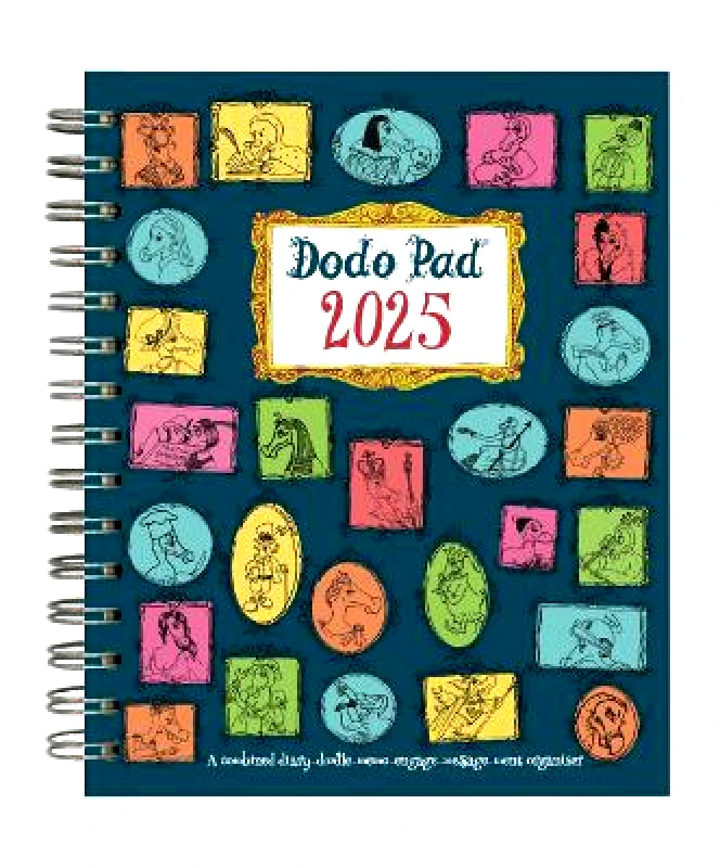 Dodo Pad Ltd The Dodo Pad Mini / Pocket Diary 2025 - Week to View Calendar Year: A Portable Diary-Organiser-Planner Book with space for up to 5 people/appointments/activities. UK made, sustainable, plastic free: 2025 Lord Dodo Dodo Pad Ltd