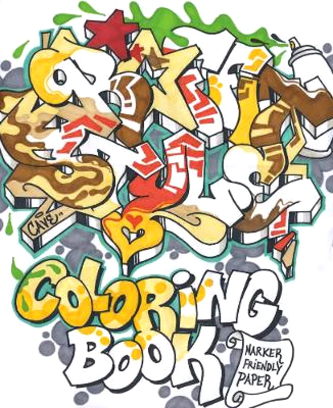 Dokument Press Graffiti Style Coloring Book Tobias Barenthin Lindblad Dokument Press
