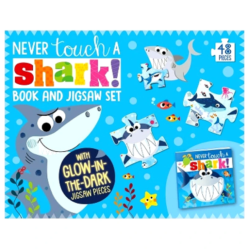 Make Believe Ideas Never Touch A Shark Book and Jigsaw Boxset Make Believe Ideas