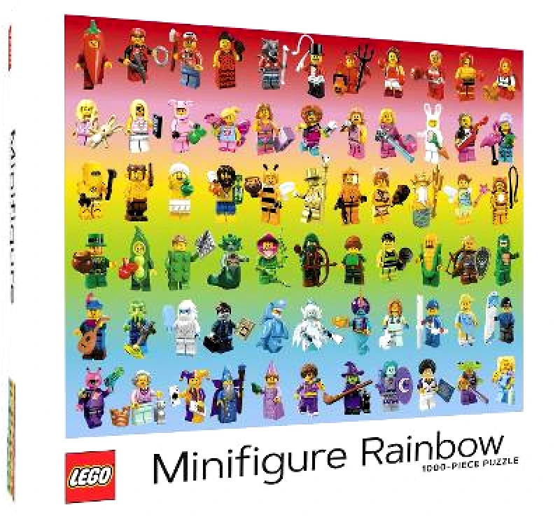 Chronicle Books LEGO Minifigure Rainbow 1000-Piece Puzzle Chronicle Books