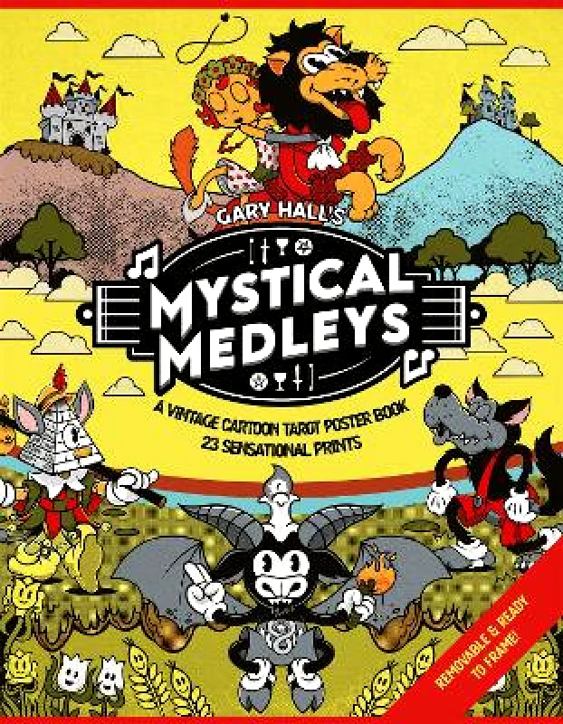 Liminal 11 Mystical Medleys: A Vintage Cartoon Tarot Poster Book Gary Hall Liminal 11