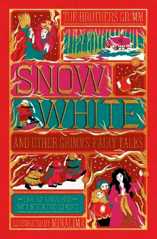 Harper Snow White and Other Grimms' Fairy Tales (MinaLima Edition): Illustrated with Interactive Elements Jacob and Wilhelm Grimm Harper