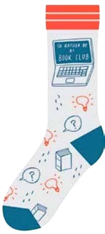 Gibbs M. Smith Inc I'd Rather Be at Book Club Socks Gibbs Smith Publisher Gibbs M. Smith Inc