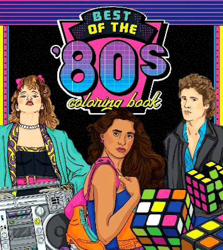 Walter Foster Publishing Best of the '80s Coloring Book: Color your way through 1980s art & pop culture: Volume 1 Wesley Jones Walter Foster Publishing 0209
