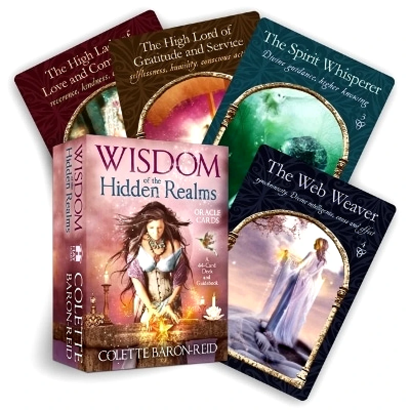 Hay House Inc Wisdom of the Hidden Realms Oracle Cards: A 44-Card Deck and Guidebook for Spiritual Guidance, Peace, Happiness and Prosperity Colette Baron-Reid Hay House Inc