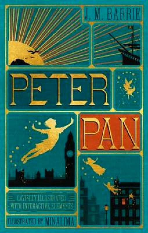 Peter Pan (MinaLima Edition) (lllustrated with Interactive Elements) J. M Barrie Harper Design Hardback 2015 φωτογραφία