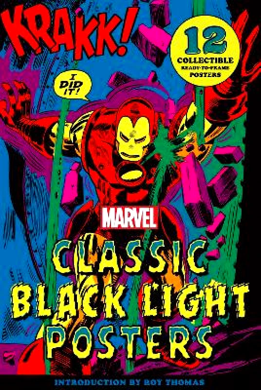Abrams ComicArts Marvel Classic Black Light Collectible Poster Portfolio Marvel Entertainment Abrams ComicArts Hardback 2021