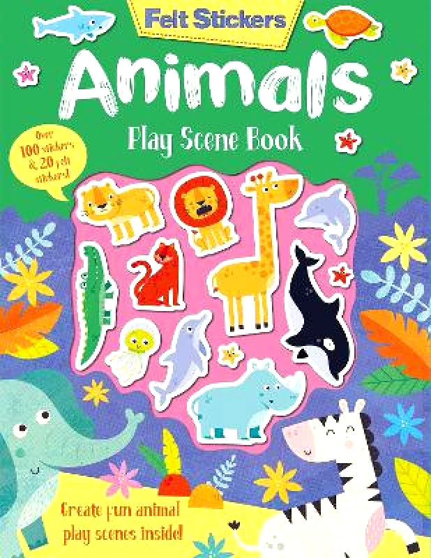 Imagine That Publishing Ltd Felt Stickers Animals Play Scene Book Kit Elliot Imagine That Publishing Ltd