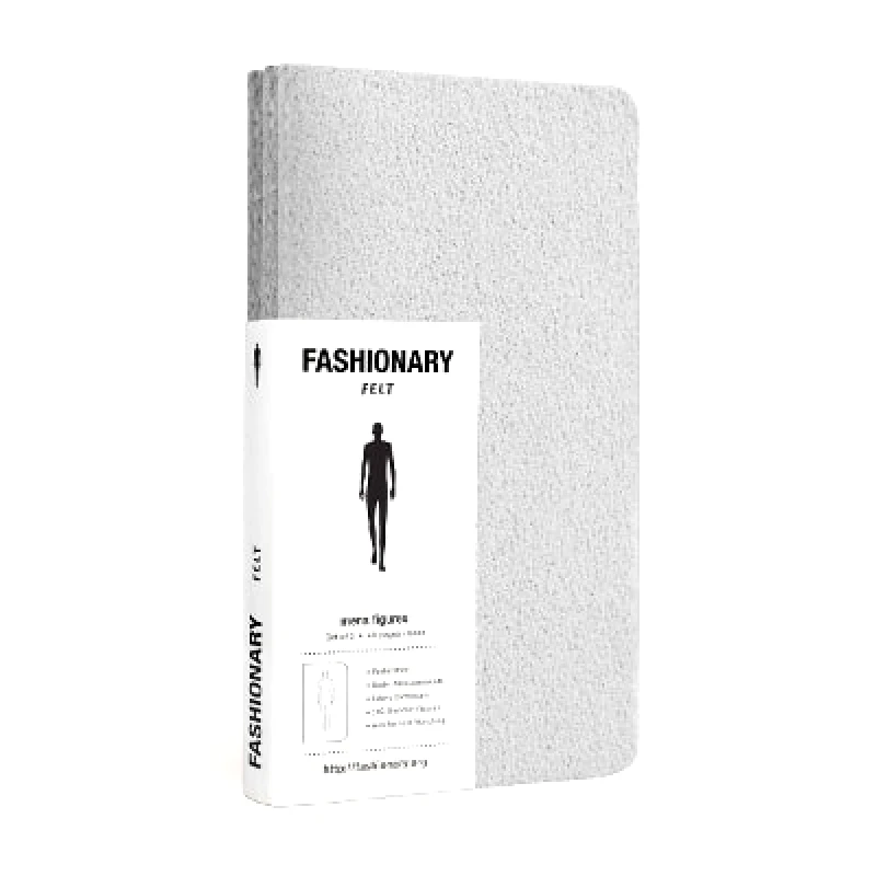 Fashionary International Limited Fashionary Mini Felt Grey Mens Sketchbook A6 (Set of 3) Fashionary International Limited 0401