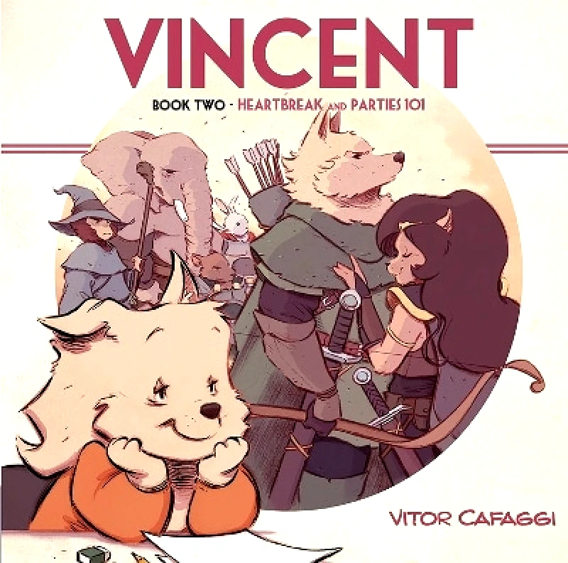 Papercutz Vincent Book Two: Heartbreak and Parties 101 Vitor Cafaggi Papercutz 0716