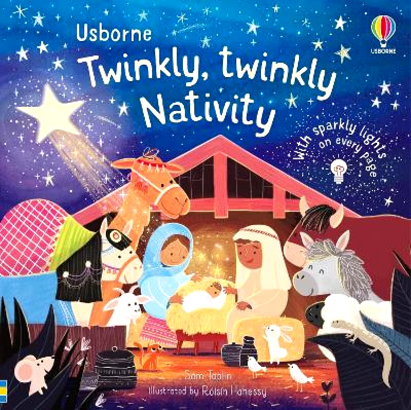 Usborne Publishing Ltd The Twinkly Twinkly Nativity Book Sam Taplin Usborne Publishing Ltd Board book