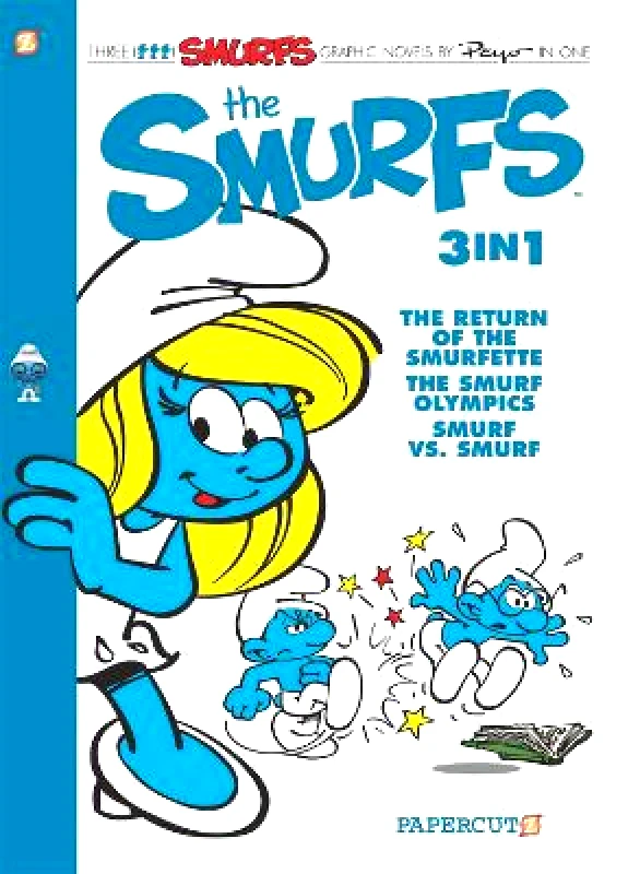 Papercutz The Smurfs 3-in-1 Vol. 4: The Return of Smurfette, The Smurf Olympics, and Smurf vs Smurf Peyo Papercutz 0427