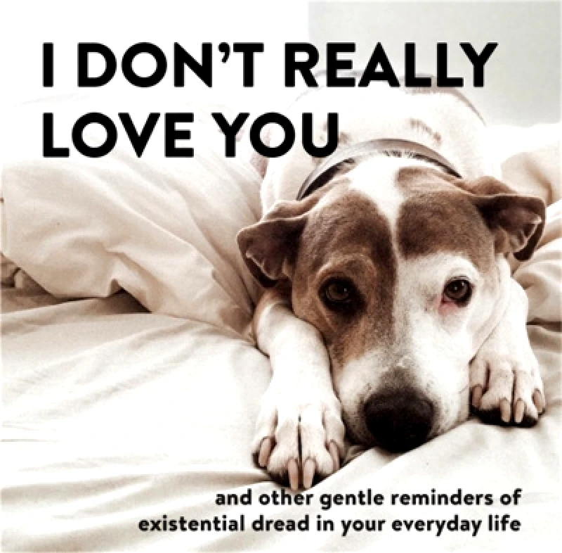 Running Press Adult I Don't Really Love You: And Other Gentle Reminders of Existential Dread in Your Everyday Life Alex Beyer Running Press Adult 1211