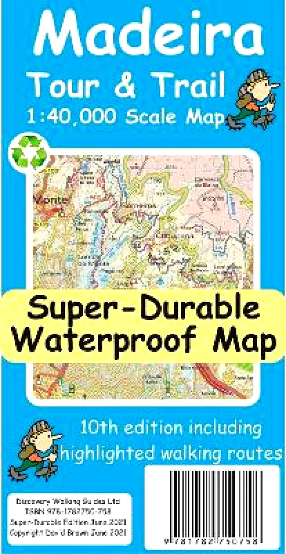 Discovery Walking Guides Ltd Madeira Tour and Trail Map David Brawn Discovery Walking Guides Ltd