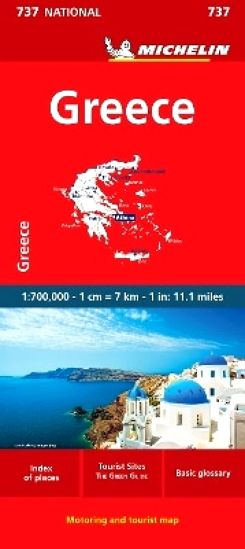 Greece - Michelin National Map 737: Map Michelin Editions des Voyages 0606 φωτογραφία