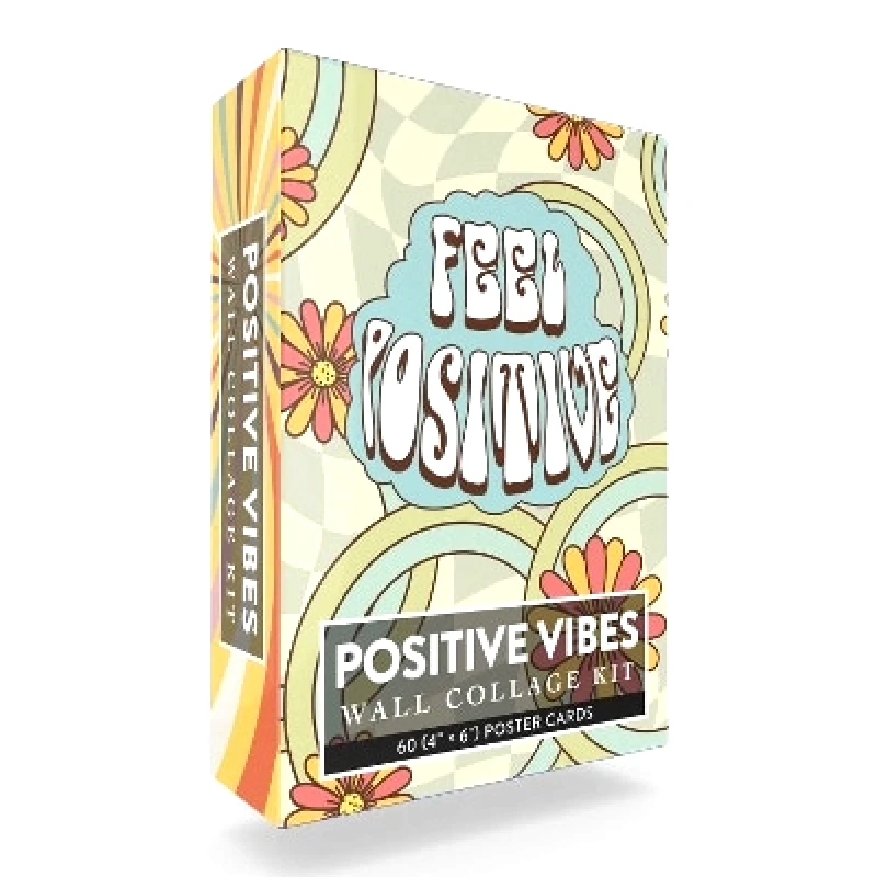 Adams Media Corporation Positive Vibes Wall Collage Kit: 60 (4" × 6") Poster Cards Adams Media Adams Media Corporation 0720