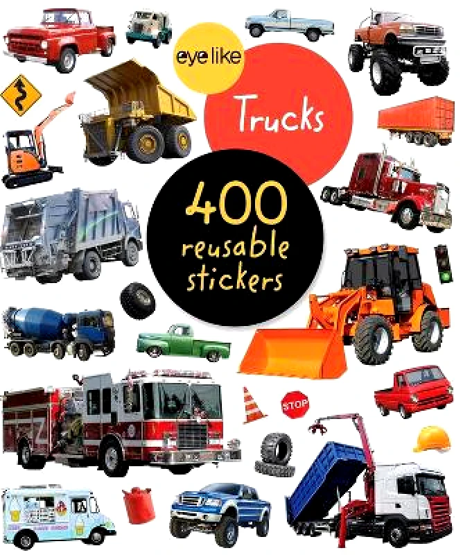 Workman Children's Eyelike Stickers: Trucks Workman Publishing Workman Children's 1001