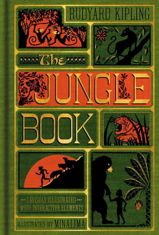 Harper Design The Jungle Book (MinaLima Edition) (Illustrated with Interactive Elements) Rudyard Kipling Harper Design Hardback