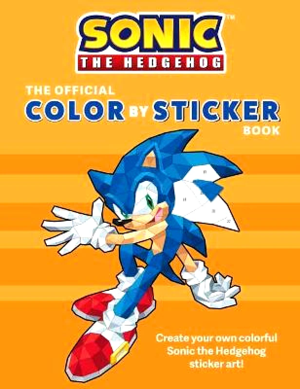 Insight Editions Sonic the Hedgehog: The Official Color by Sticker Book Insight Editions Paperback / softback