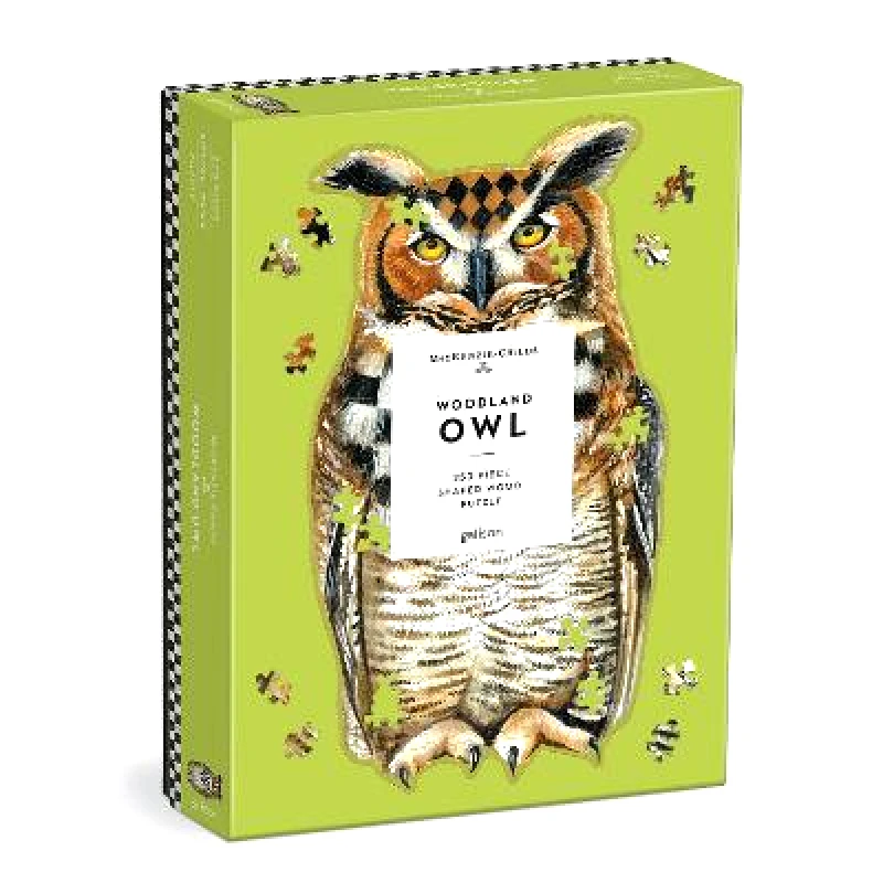 Mudpuppy Press MacKenzie-Childs Woodland Owl 250 Piece Shaped Wood Puzzle Galison Mudpuppy Press Jigsaw