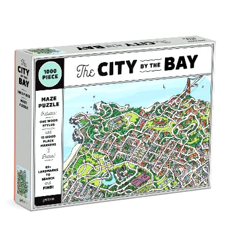 Mudpuppy Press The City By the Bay 1000 Piece Maze Puzzle Galison Mudpuppy Press Jigsaw