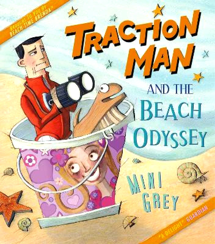 Red Fox Picture Books Traction Man and the Beach Odyssey Mini Grey Red Fox Picture Books