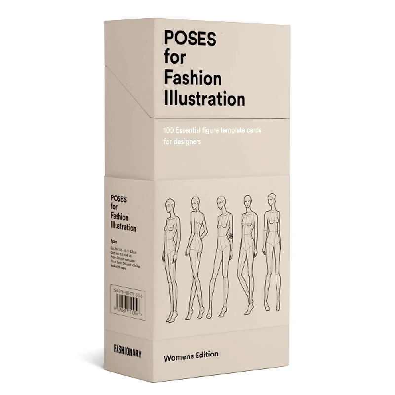 Fashionary International Limited Poses for Fashion Illustration (Card Box): 100 essential figure template cards for designers Fashionary Fashionary International Limited 0316
