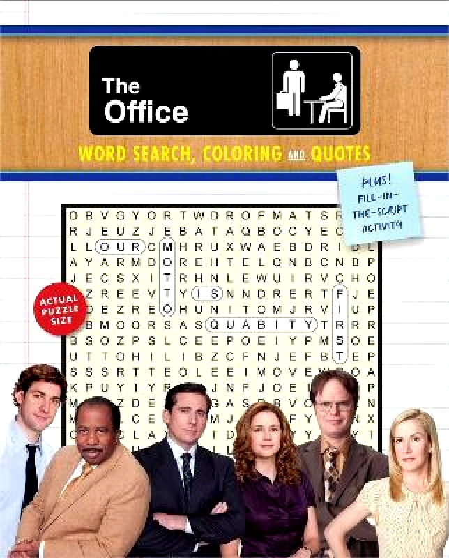 Thunder Bay Press The Office Word Search, Coloring and Quotes: Plus Fill-in-the-Script Activity Editors of Thunder Bay Press 0926