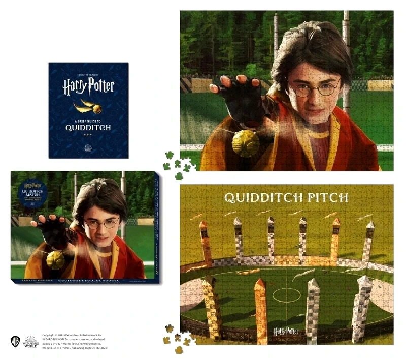 Running Press Adult Harry Potter Quidditch Match 2-in-1 Double-Sided 1000-Piece Puzzle Donald Lemke Running Press Adult 0808