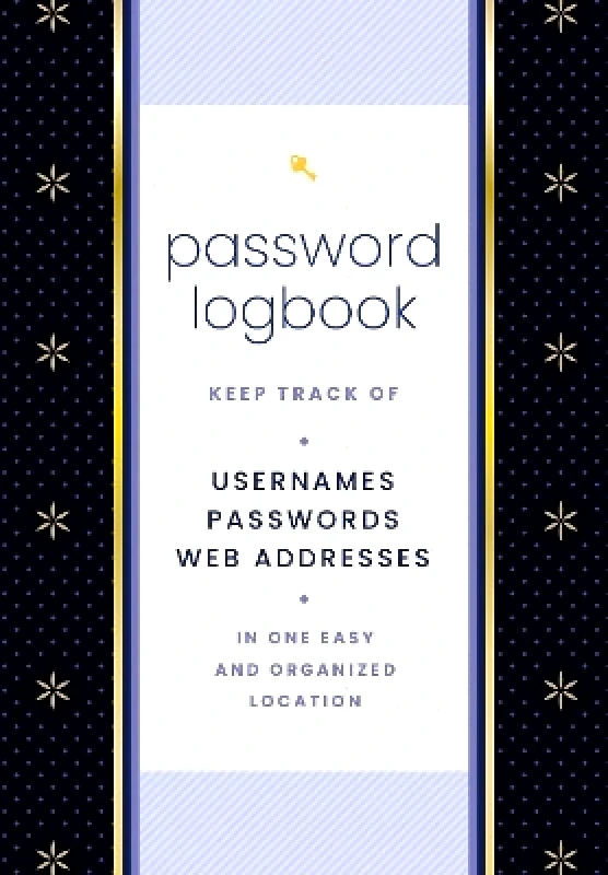 Rock Point Password Logbook (Black & Gold): Keep Track of Usernames, Passwords, Web Addresses in One Easy and Organized Location Editors of Rock Point 0330