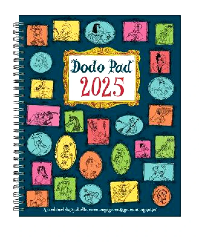Dodo Pad Ltd Dodo Pad Original Desk Diary 2025 - Week to View, Calendar Year Diary: A Diary-Organiser-Planner Book with space for up to 5 people/appointments/activities. UK made, sustainable, plastic free: 2025 Lord Dodo Dodo Pad Ltd