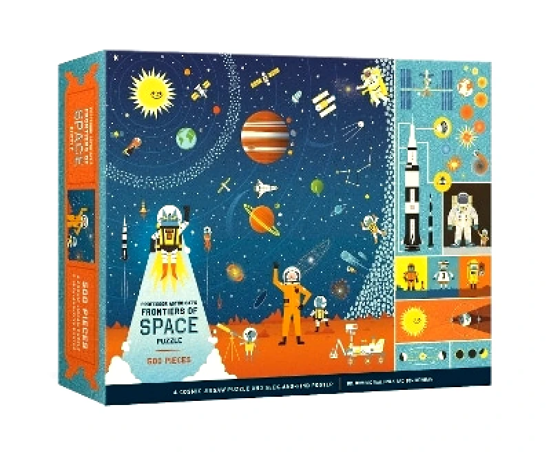 Clarkson Potter Professor Astro Cat's Frontiers of Space 500-Piece Puzzle: Cosmic Jigsaw Puzzle and Seek-and-Find Poster Ben Newman Clarkson Potter