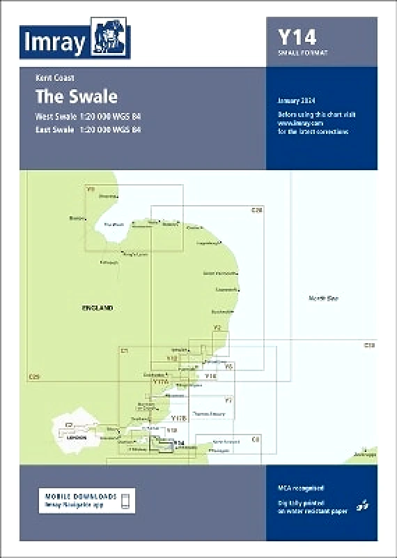 Imray, Laurie, Norie & Wilson Ltd Imray Chart Y14: The Swale (Small Format): 2024 Imray, Laurie, Norie & Wilson Ltd