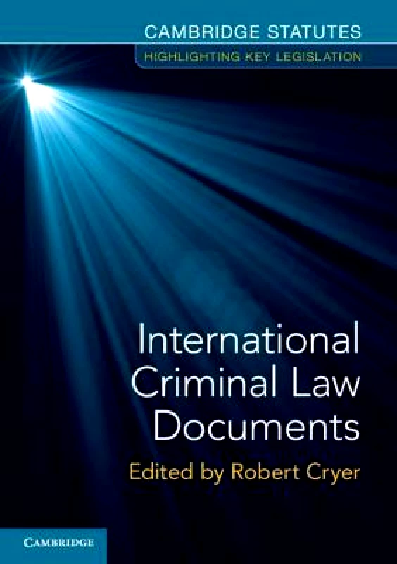 Cambridge University Press International Criminal Law Documents Cambridge University Press Paperback / softback