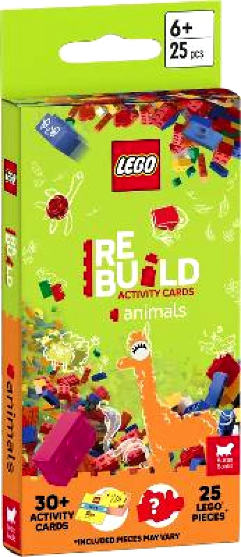 Buster Books LEGO® Books: ReBuild Activity Cards: Animals (with over 30 activity cards and 25 LEGO elements) Buster Books