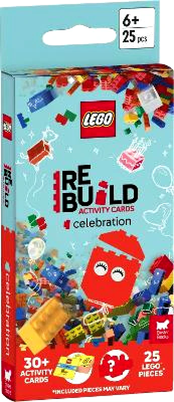 Buster Books LEGO® Books: ReBuild Activity Cards: Celebration (with over 30 activity cards and 25 LEGO elements) Buster Books