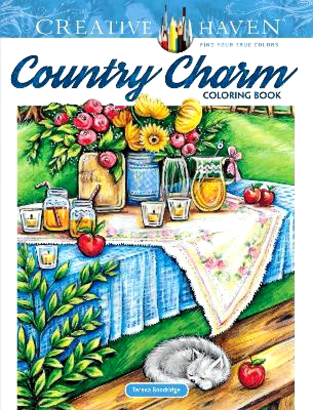 Dover Publications Inc. Creative Haven Country Charm Coloring Book Teresa Goodridge Dover Publications Inc.