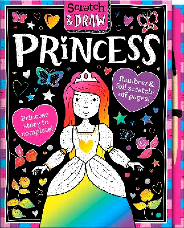 Imagine That Publishing Ltd Scratch & Draw Princess - Scratch Art Activity Book Nat Lambert Imagine That Publishing Ltd 0223