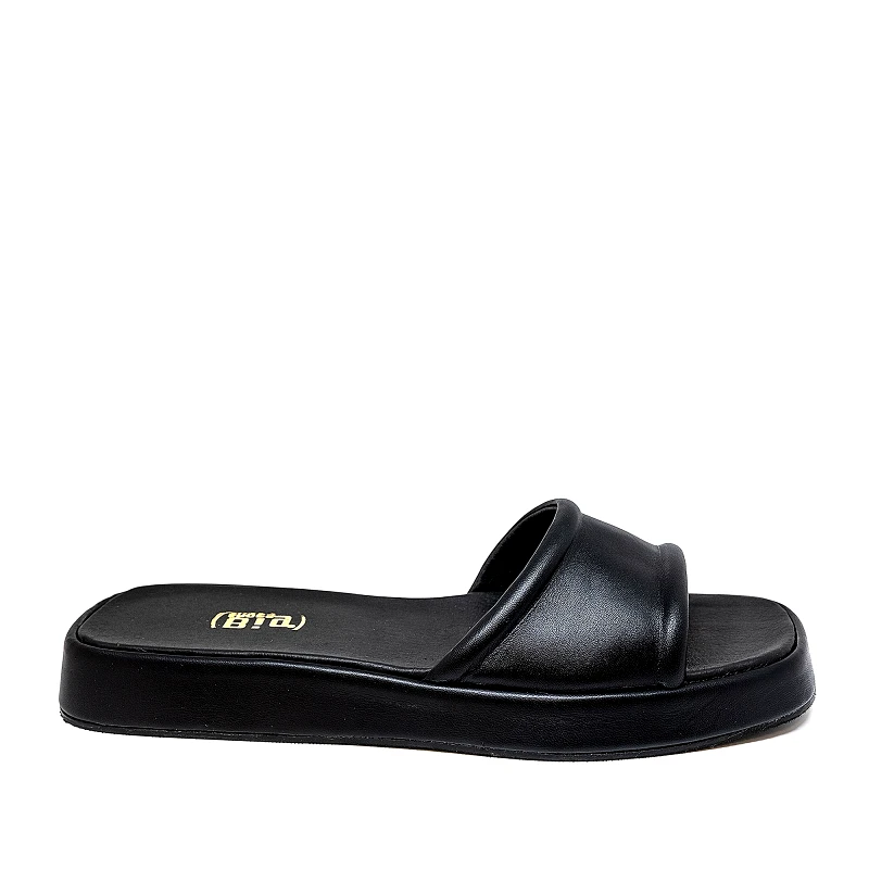 Bigshoes Bigshoes GA0304-01 Δερμάτινo Mule Μαύρο