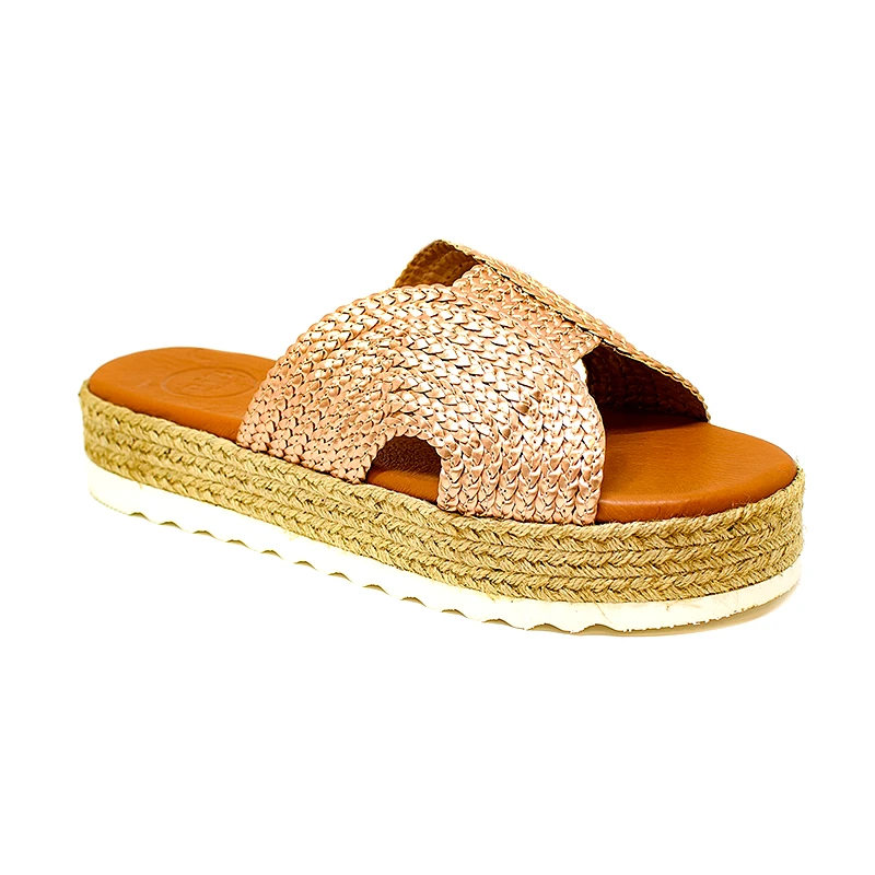 Bigshoes Bigshoes GA0210-06 Δερμάτινο Πέδιλο Μπρονζέ