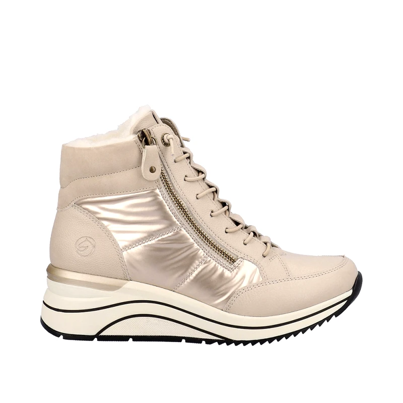 Remonte Dorndorf Remonte D0T72-60 Ανατομικό Μποτάκι Sneaker Κρεμ